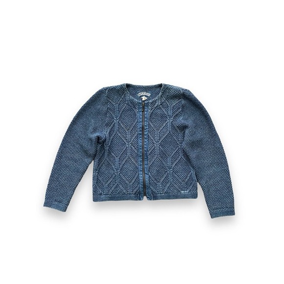 Blue Willi’s Tops - Vintage Blue Willi’s Knit Zipper Sweater sz S